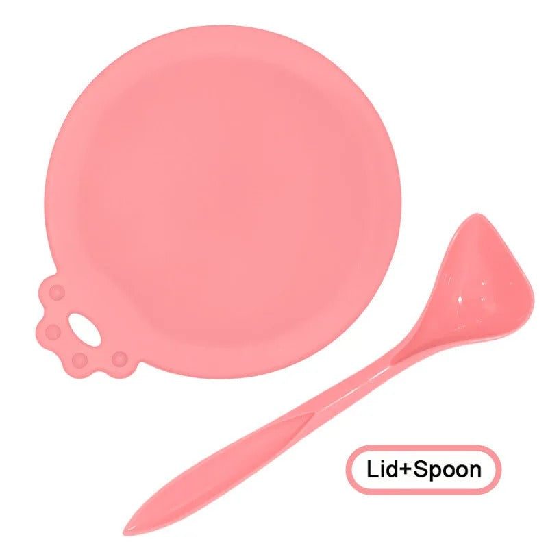 Pet Can Cover & Spoon Set – Reusable Lid & Scoop for Dog & Cat Food Cans