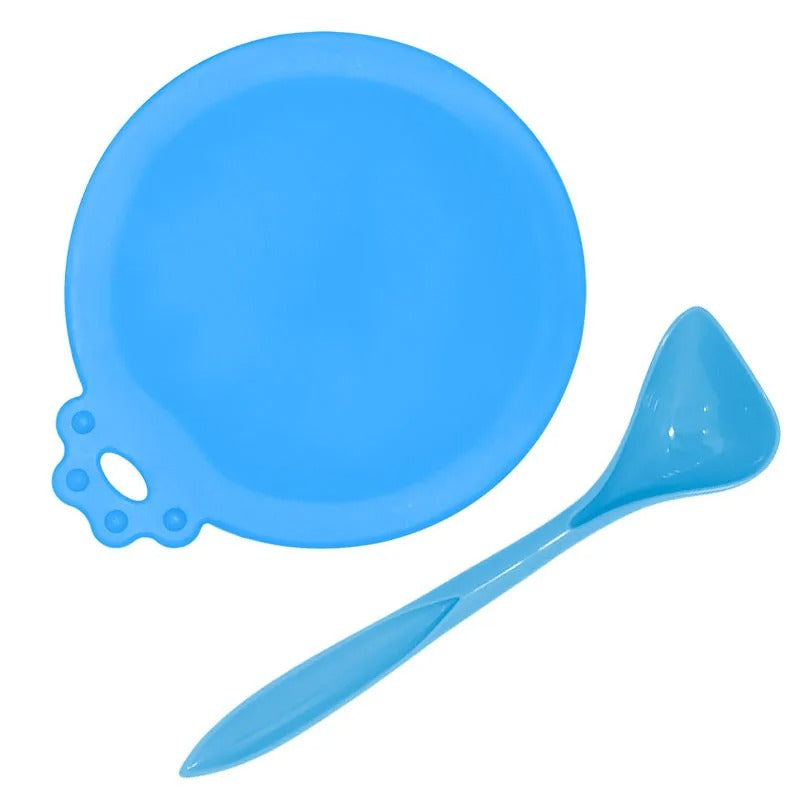 Pet Can Cover & Spoon Set – Reusable Lid & Scoop for Dog & Cat Food Cans