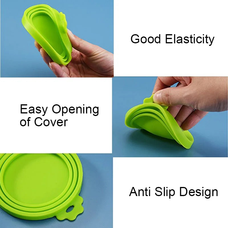 Pet Can Cover & Spoon Set – Reusable Lid & Scoop for Dog & Cat Food Cans