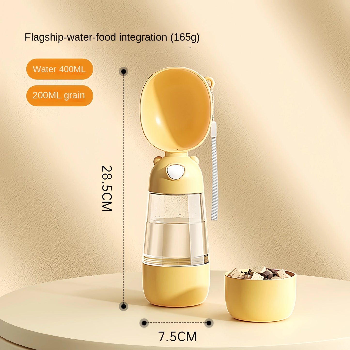 Portable Water Bowl + Food Dispenser
