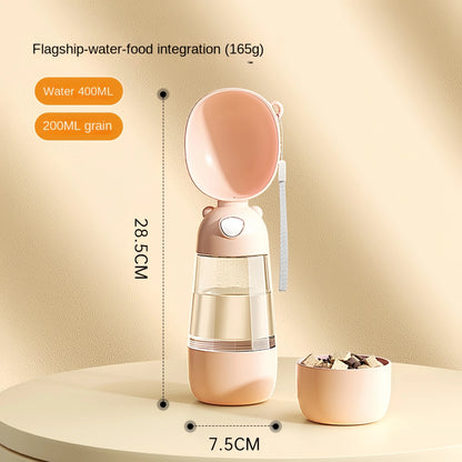 Portable Water Bowl + Food Dispenser