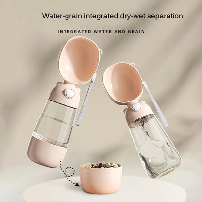 Portable Water Bowl + Food Dispenser