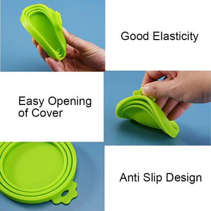 Pet Can Cover & Spoon Set – Reusable Lid & Scoop for Dog & Cat Food Cans
